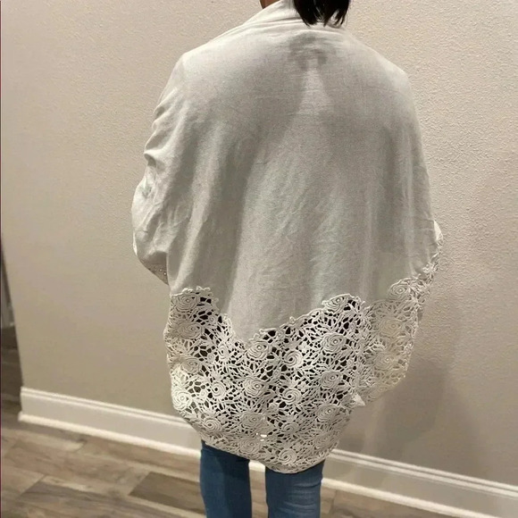Kobi Halperin Crochet Drap Open Cardigan - Picture 5 of 10